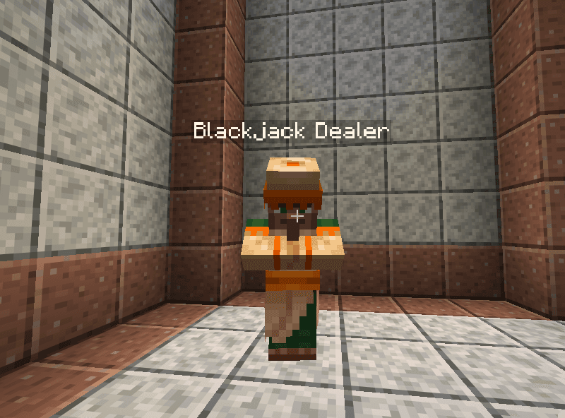 Blackjack Dealer の村人